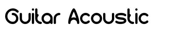 Guitar Acoustic font preview